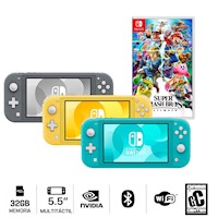 Consola Nintendo Switch Lite + Super Smash Bros Ultimate